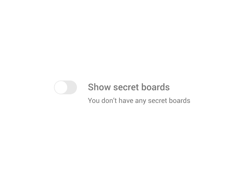 Example of disabled Switch