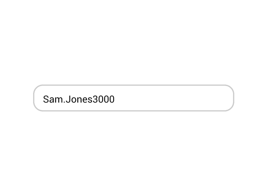 A form field without a label, making it unclear what information is expected.